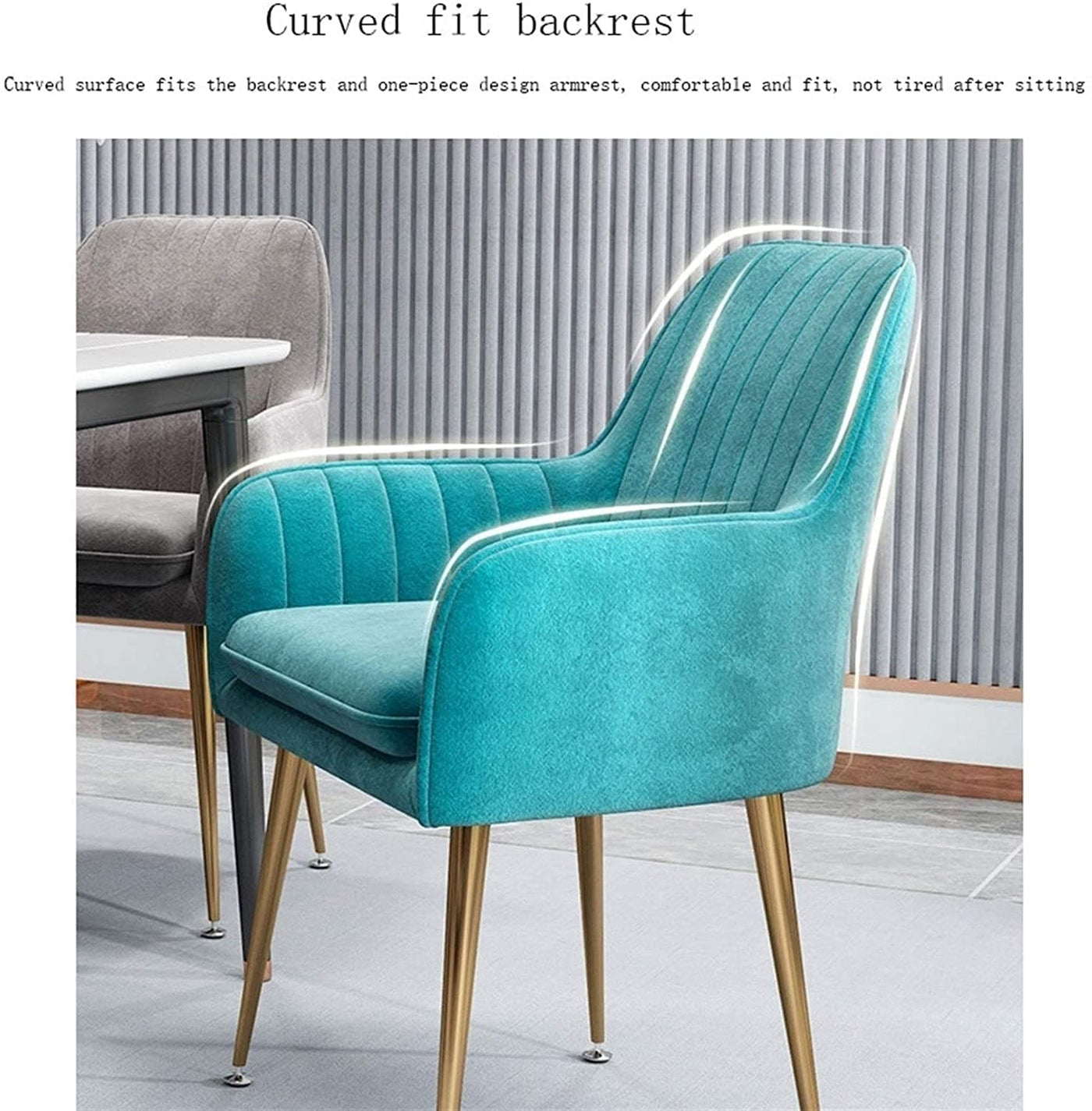 Light Blue Dining Chairs Set for Dining Kitchen AUA CROWN HOME